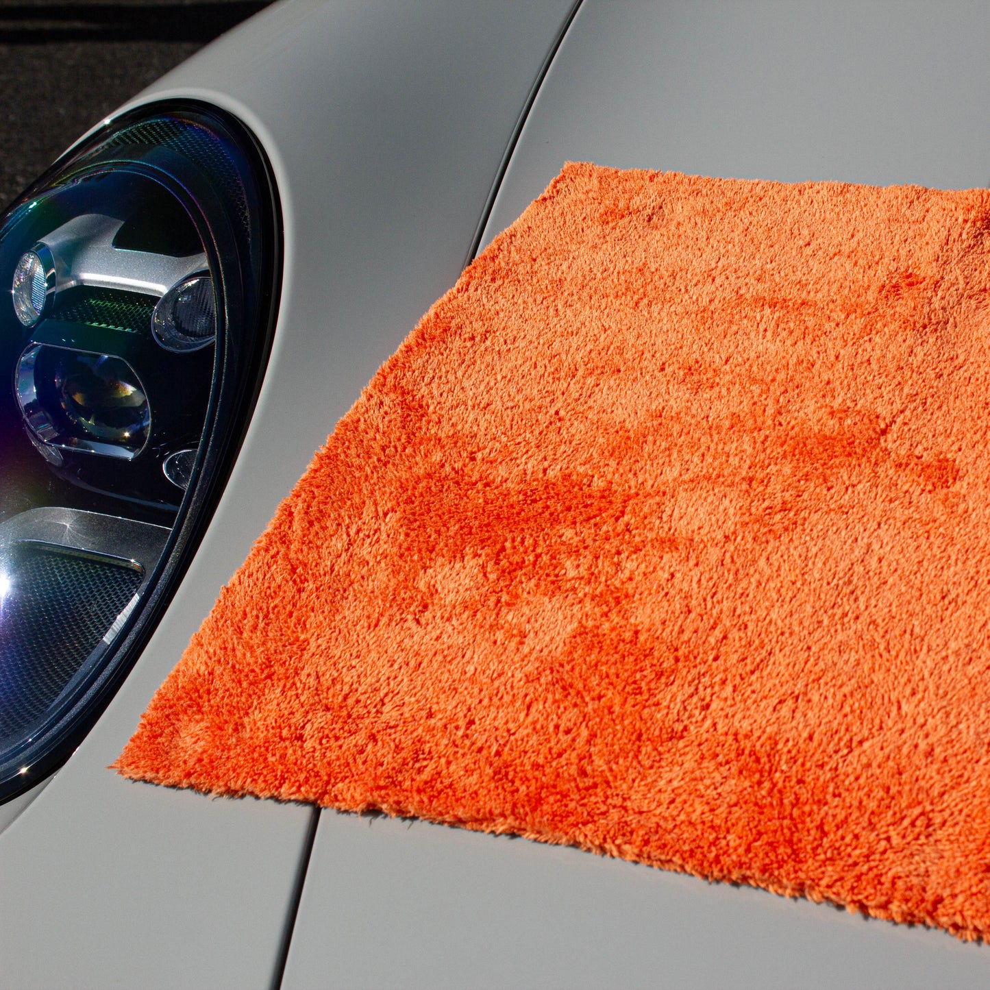 Orange Canary 360 GSM Plush Microfibre Towel, 40cm x 40cm