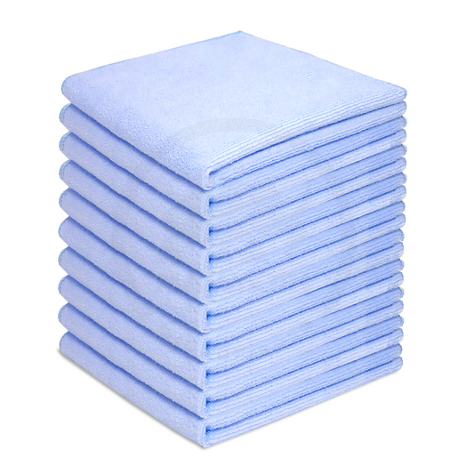 All Rounder Blue (x10) Microfibre Towel, 40cm x 40cm