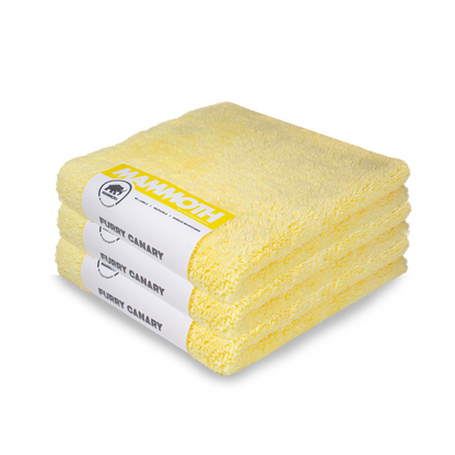 Furry Canary 360 GSM Plush Microfibre Towel, 40cm x 40cm