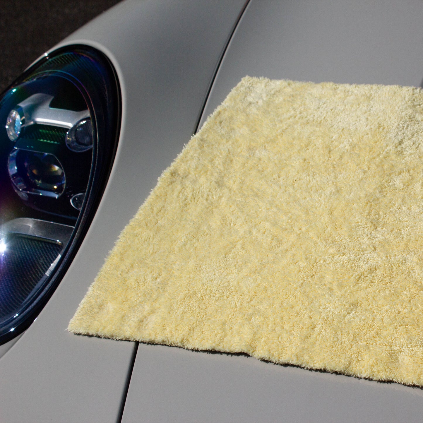 Furry Canary 360 GSM Plush Microfibre Towel, 40cm x 40cm