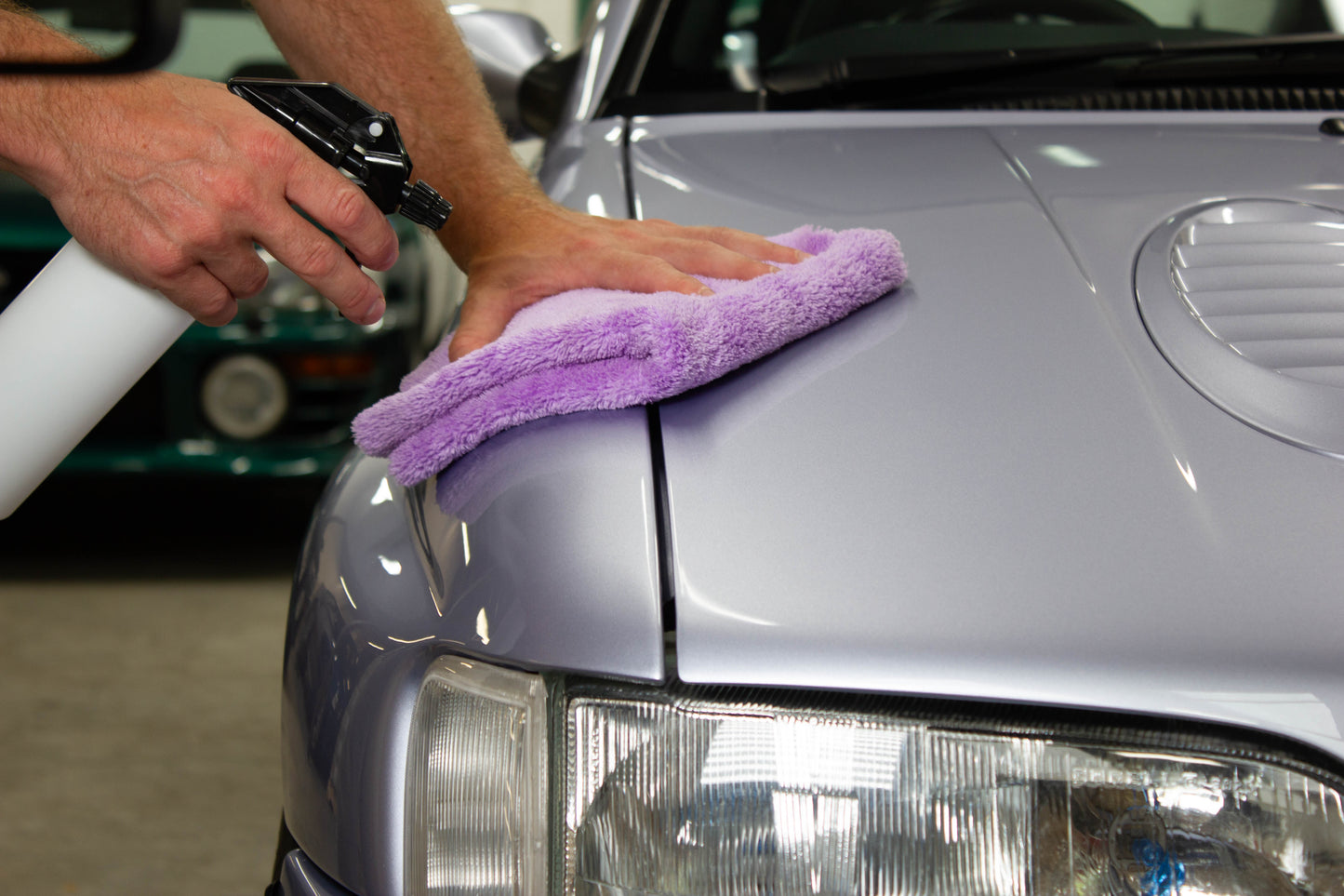 Purple Canary 360 GSM Plush Microfibre Towel, 40cm x 40cm