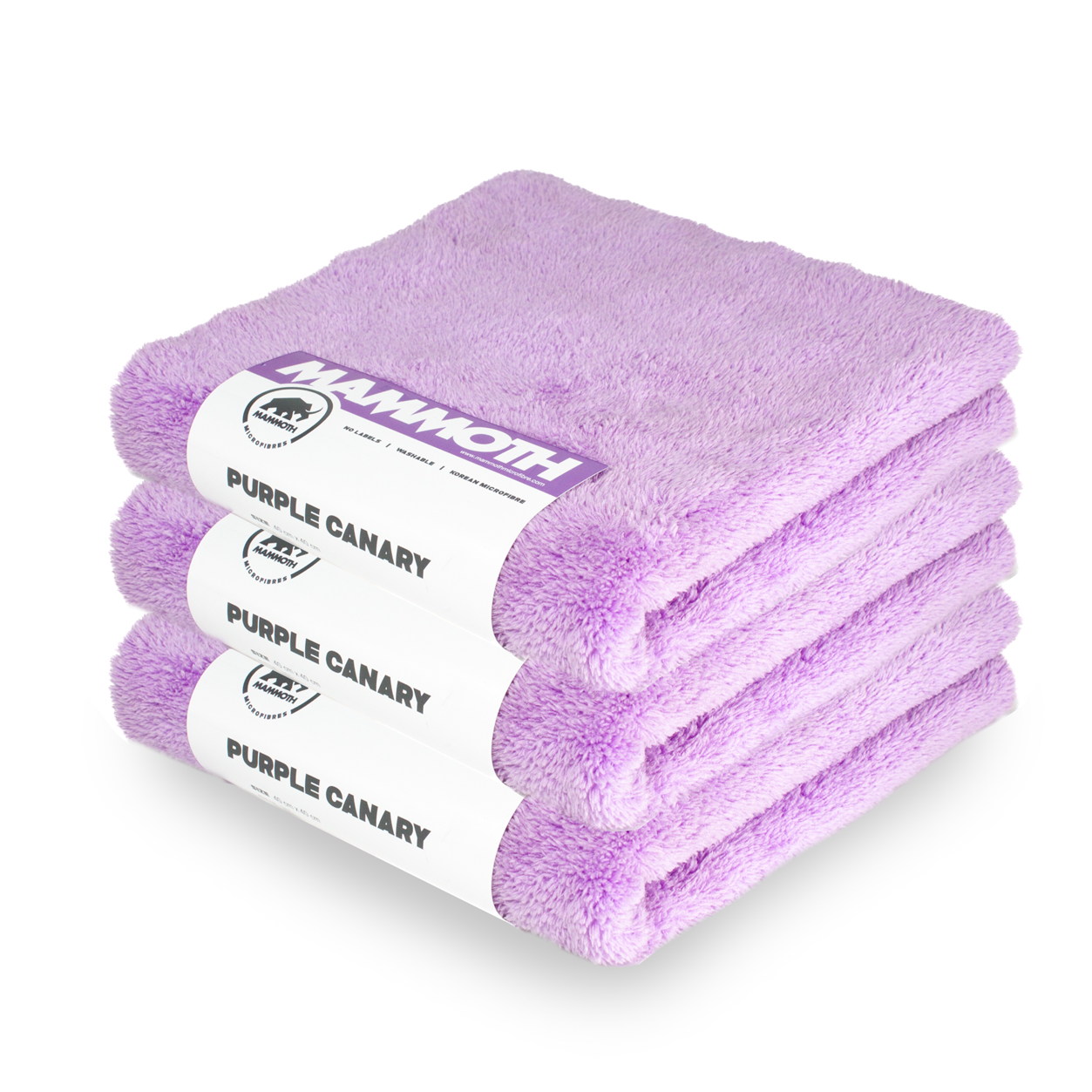 Purple Canary 360 GSM Plush Microfibre Towel, 40cm x 40cm