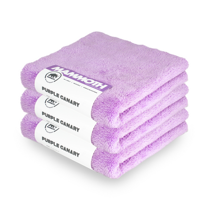 Purple Canary 360 GSM Plush Microfibre Towel, 40cm x 40cm