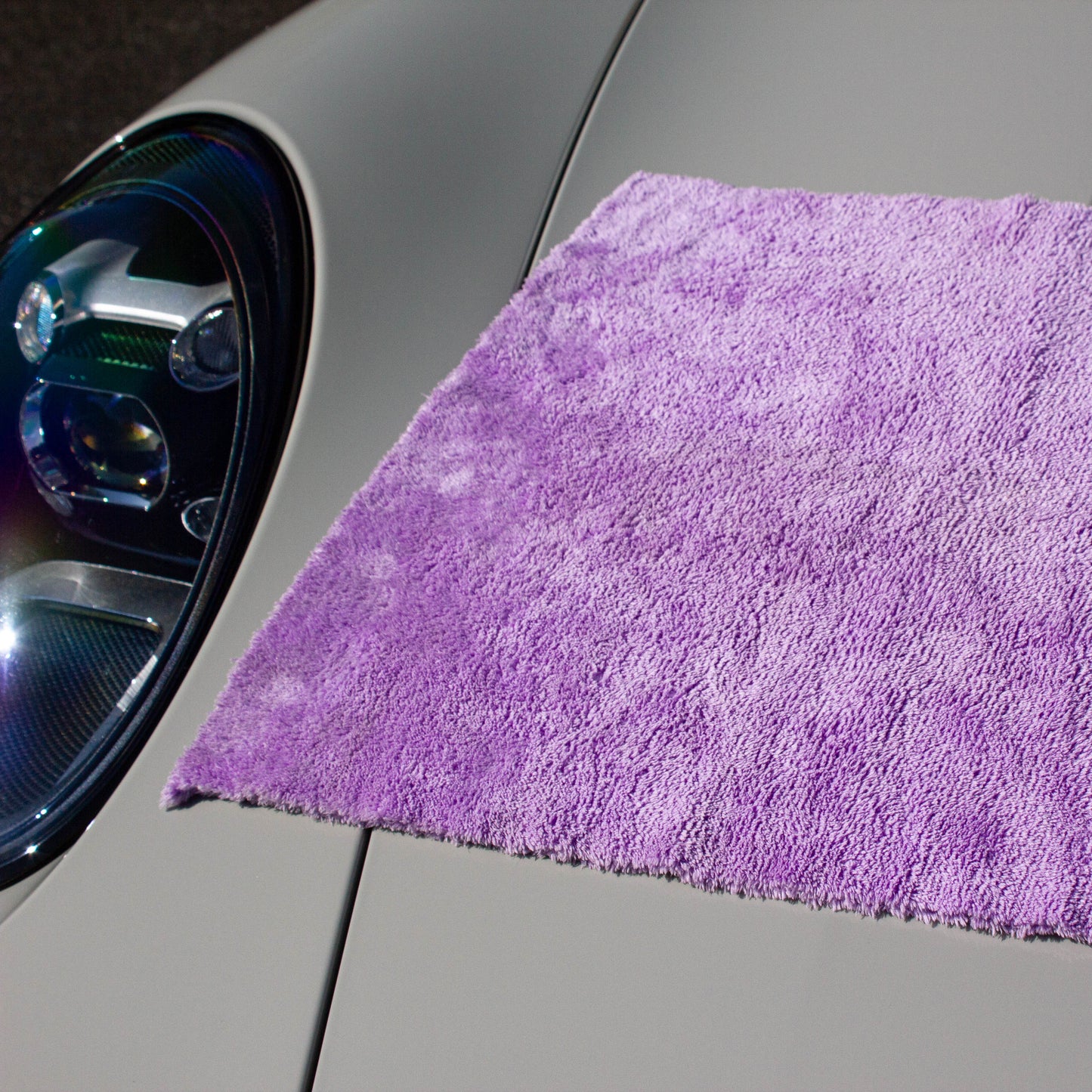 Purple Canary 360 GSM Plush Microfibre Towel, 40cm x 40cm
