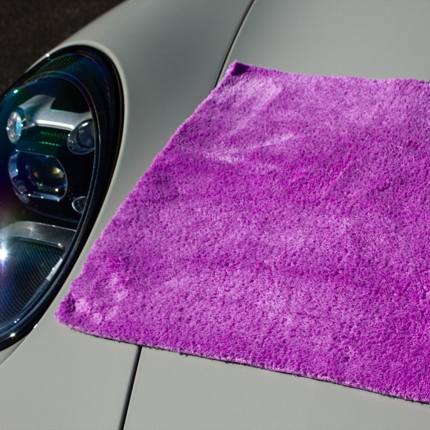 Supa Soft Purple 520 GSM Extra Plush Microfibre Towel, 40cm x 40cm