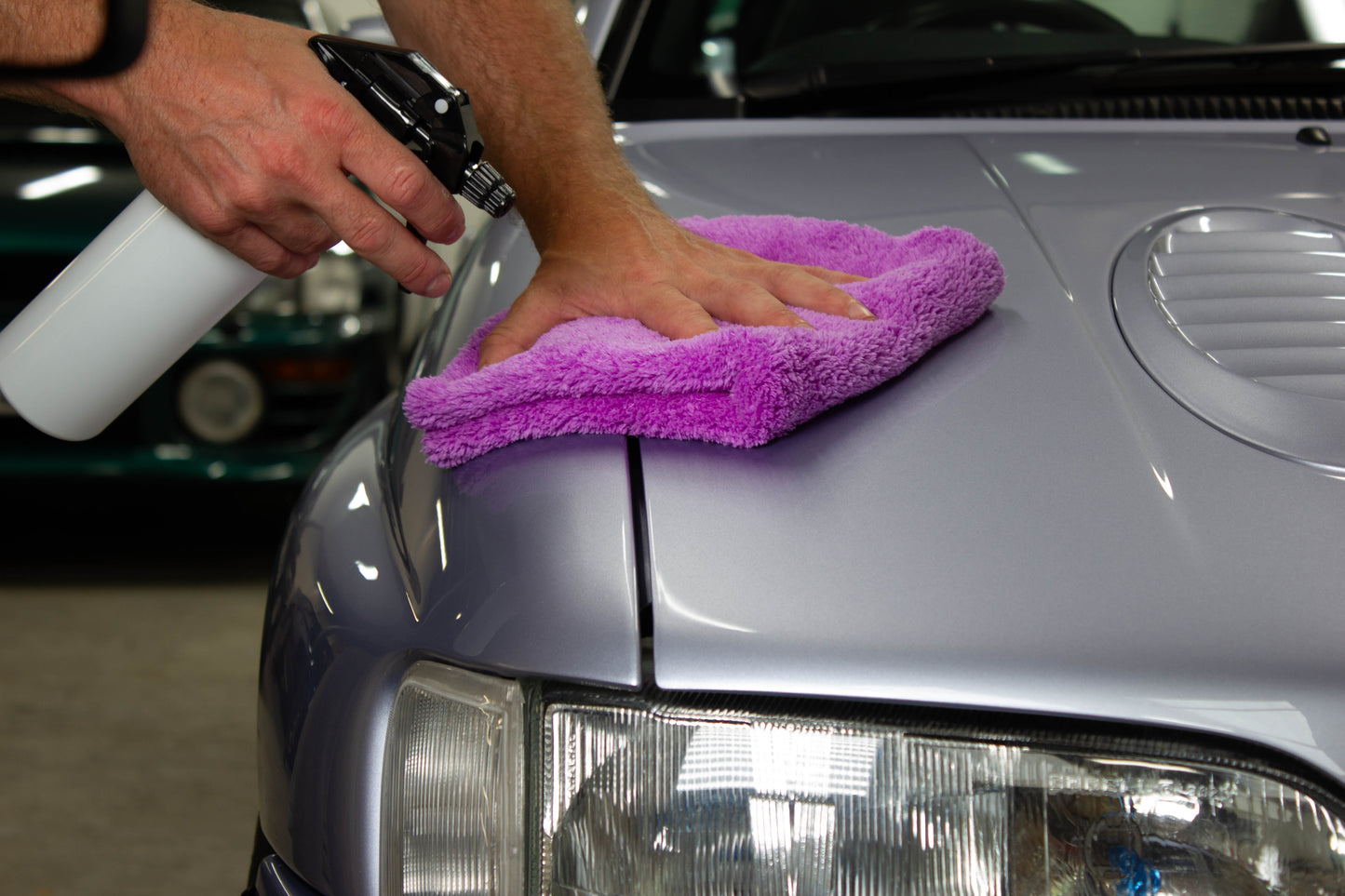 Supa Soft Purple 520 GSM Extra Plush Microfibre Towel, 40cm x 40cm